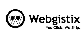 W WEBGISTIX YOU CLICK. WE SHIP. logo