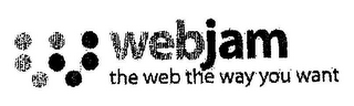 W WEBJAM THE WEB THE WAY YOU WANT logo