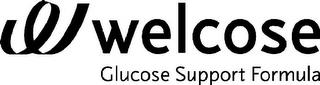 W WELCOSE GLUCOSE SUPPORT FORMULA logo