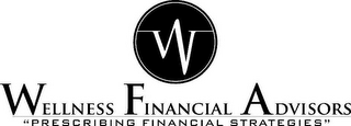 W WELLNESS FINANCIAL ADVISORS PRESCRIBING FINANCIAL STRATEGIES logo