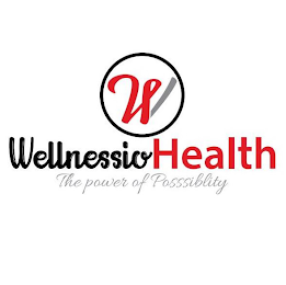 W WELLNESSIO HEALTH THE POWER OF POSSIBILITY logo