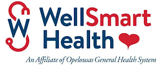 W WELLSMART HEALTH AN AFFILIATEOF OPELOUSAS GENERAL HEALTH SYSTEM logo