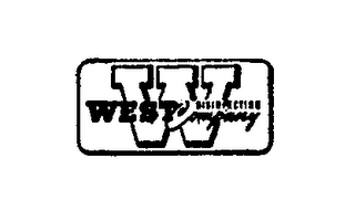 W WEST DISINFECTING COMPANY logo