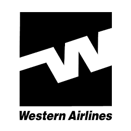 W WESTERN AIRLINES logo