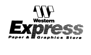 W WESTERN EXPRESS PAPER & GRAPHICS STORE logo