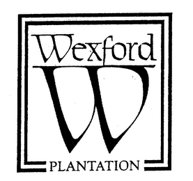W WEXFORD PLANTATION logo