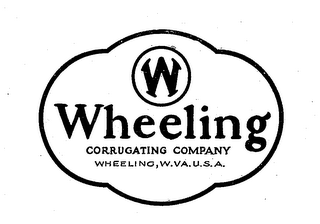 W WHEELING CORRUGATING COMPANY WHEELING, W. VA. U.S.A. logo