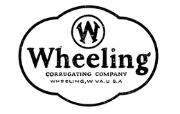 W WHEELING CORRUGATING COMPANY WHEELING, W. VA. U.S.A. logo