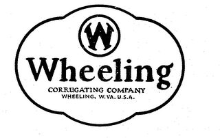 W WHEELING CORRUGATING COMPANY WHEELING, W. VA. U.S.A. logo