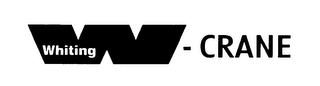 W WHITING- CRANE logo