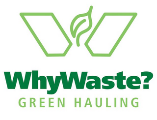W WHYWASTE? GREEN HAULING logo