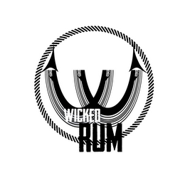W WICKED RUM logo