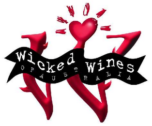 W WICKED WINES OF AUSTRALIA logo