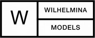 W WILHELMINA MODELS logo