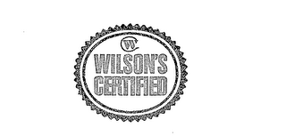 W WILSON'S CERTIFIED logo