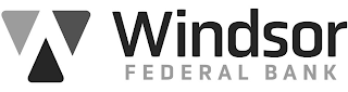 W WINDSOR FEDERAL BANK logo
