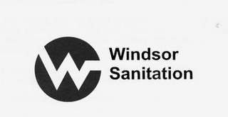 W WINDSOR SANITATION logo