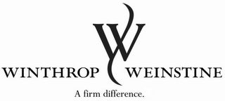 W WINTHROP WEINSTINE WINTHROP & WEINSTINE.  A FIRM DIFFERENCE. logo