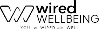 W WIRED WELLBEING YOU ARE WIRED TO BE WELL logo
