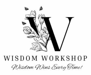 W WISDOM WORKSHOP WISDOM WINS EVERY TIME! logo