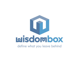 W WISDOMBOX DEFINE WHAT YOU LEAVE BEHIND logo