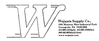 W WOJANIS SUPPLY CO. logo