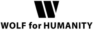 W WOLF FOR HUMANITY logo