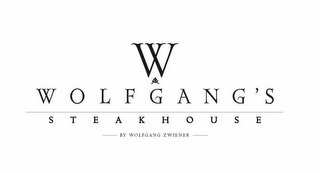 W WOLFGANG'S STEAKHOUSE BY WOLFGANG ZWIENER logo