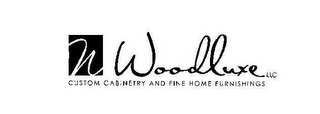 W WOODLUXE LLC CUSTOM CABINETRY AND FINE HOME FURNISHINGS logo
