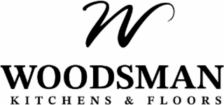 W WOODSMAN KITCHENS & FLOORS logo