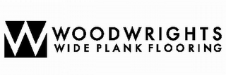 W WOODWRIGHTS WIDE PLANK FLOORING logo