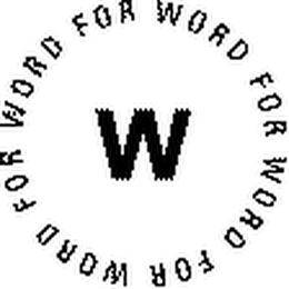 W WORD FOR WORD logo