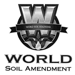 W WORLD SOIL SOLUTIONS WORLD SOIL AMENDMENT logo