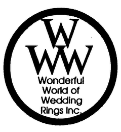 W WW WONDERFUL WORLD OF WEDDING RINGS INC. logo