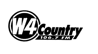 W4 COUNTRY 106.7 FM logo