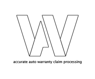 WA ACCURATE AUTO WARRANTY CLAIM PROCESSING logo