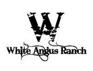 WA WHITE ANGUS RANCH logo