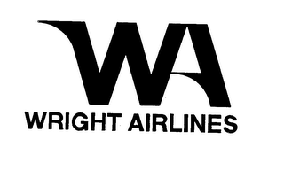 WA WRIGHT AIRLINES logo