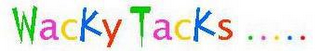 WACKY TACKS..... logo