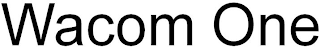 WACOM ONE logo