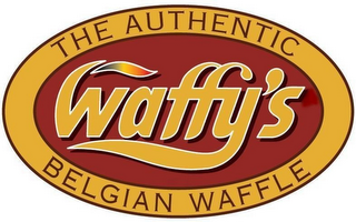 WAFFY'S THE AUTHENTIC BELGIAN WAFFLE logo