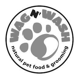 WAG N' WASH NATURAL PET FOOD & GROOMING logo