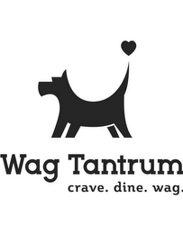 WAG TANTRUM CRAVE. DINE. WAG. logo
