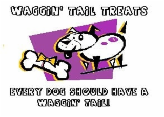 WAGGIN' TAIL TREATS EVERY DOG SHOULD HAVE A WAGGIN' TAIL! logo