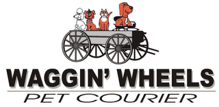WAGGIN' WHEELS PET COURIER logo