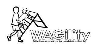 WAGILITY AGILITY FITNESS FOR YOU AND YOUR DOG - ONE OBSTACLE AT A TIME. logo