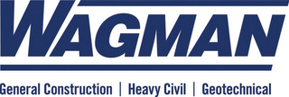 WAGMAN GENERAL CONSTRUCTION | HEAVY CIVIL | GEOTECHNICAL logo