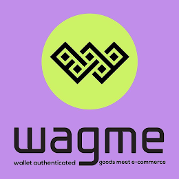 WAGME WALLET AUTHENTICATED GOODS MEET E-COMMERCE logo