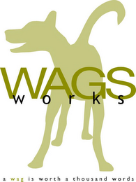WAGS WORKS A WAG IS WORTH A THOUSAND WORDS logo