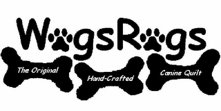 WAGSRAGS THE ORIGINAL HAND-CRAFTED CANINE QUILT logo
